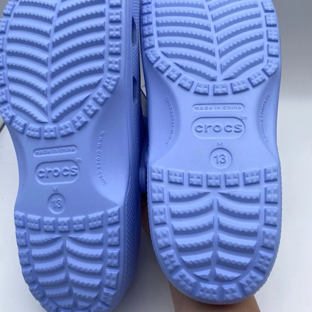 Crocs Classic Clog Size 13 Shoes 10001 Purple Slip On Sandals‎ Lightweight NWT